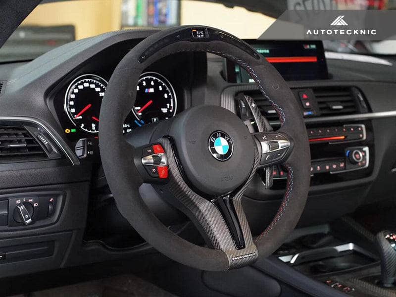 Kies-Motorsports AutoTecknic USA AutoTecknic Dry Carbon Battle Version Shift Paddles - F87 M2 | F80 M3 | F82/ F83 M4 | F10 M5 LCI | F06/ F12/ F13 M6 | F85 X5M | F86 X6M