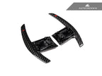 Kies-Motorsports AutoTecknic USA AutoTecknic Dry Carbon Battle Version Shift Paddles - G87 M2 G87 M2 / Red Shift Indicators / Gloss Carbon Finish