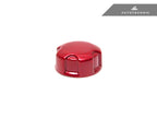 Kies-Motorsports AutoTecknic USA AutoTecknic Dry Carbon Charge Cooler Tank Cap Cover - F95 X5M | F96 X6M F95 X5M / Red Carbon - 3K Twill Weave (2X2)