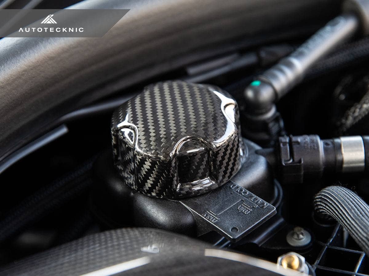 Kies-Motorsports AutoTecknic USA AutoTecknic Dry Carbon Charge Cooler Tank Cap Cover - G01 X3 | G02 X4