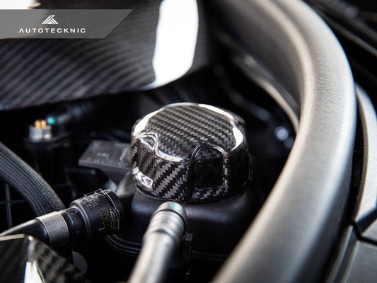 Kies-Motorsports AutoTecknic USA AutoTecknic Dry Carbon Charge Cooler Tank Cap Cover - G87 M2