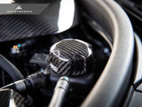 Kies-Motorsports AutoTecknic USA AutoTecknic Dry Carbon Charge Cooler Tank Cap Cover - G87 M2