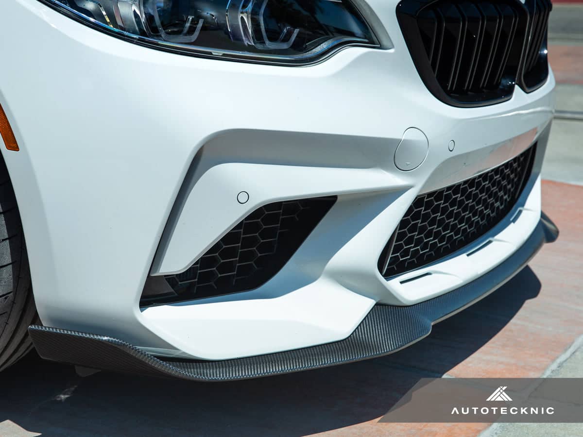 Kies-Motorsports AutoTecknic USA AutoTecknic Dry Carbon Competition Front Aero Lip - F87 M2 Competition