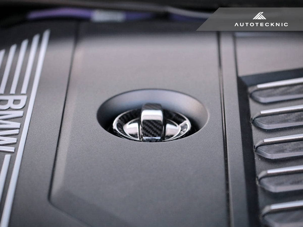 Kies-Motorsports AutoTecknic USA AutoTecknic Dry Carbon Competition Oil Cap Cover - G80 M3 | G82/ G83 M4