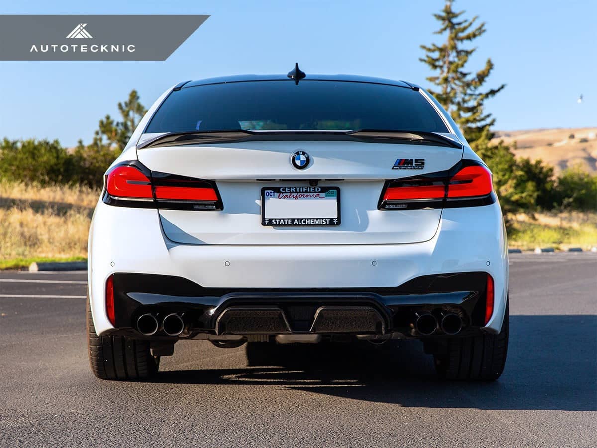 Kies-Motorsports AutoTecknic USA AutoTecknic Dry Carbon Competition Sport Rear Diffuser - F90 M5