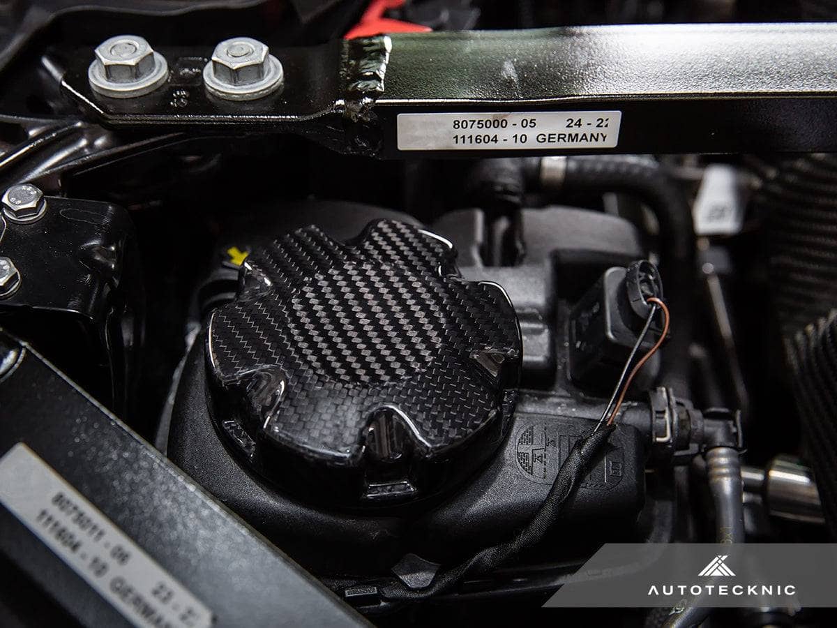 AutoTecknic Dry Carbon Coolant Expansion Tank Cap Cover Secondary image