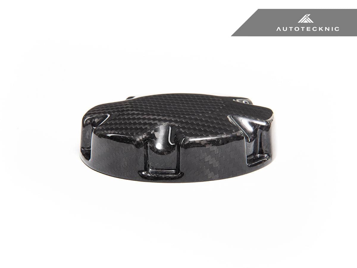 Kies-Motorsports AutoTecknic USA AutoTecknic Dry Carbon Coolant Expansion Tank Cap Cover 3K Twill Weave (2X2) / Gloss Carbon Main image