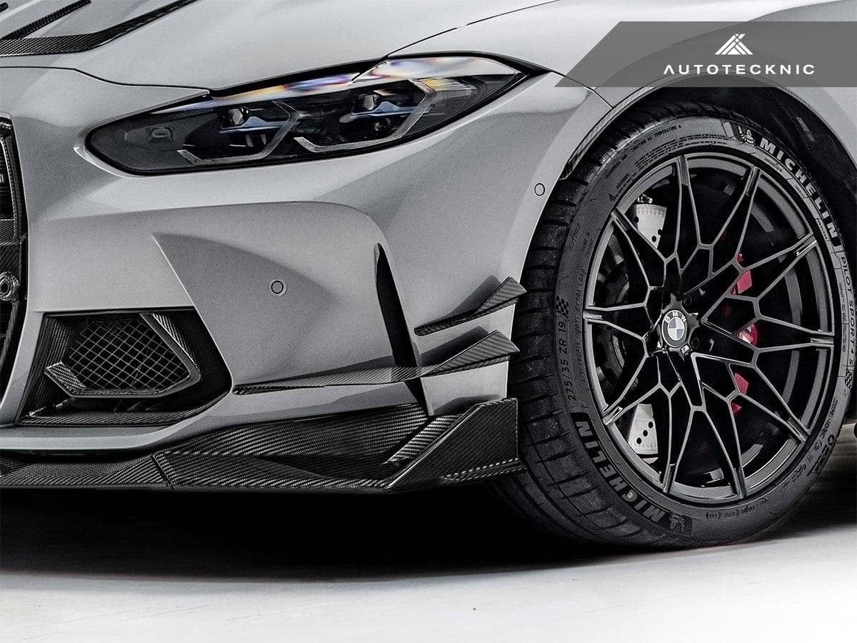 Kies-Motorsports AutoTecknic USA AutoTecknic Dry Carbon Corsa Canard Set - BMW G80 M3 | G82 M4