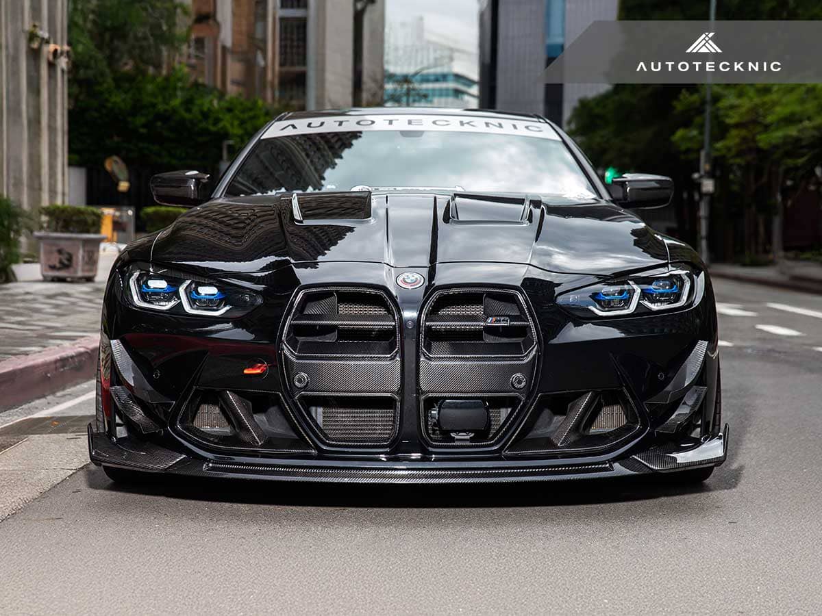 Kies-Motorsports AutoTecknic USA AutoTecknic Dry Carbon Corsa Front Aero Lip - G80 M3 | G82/ G83 M4