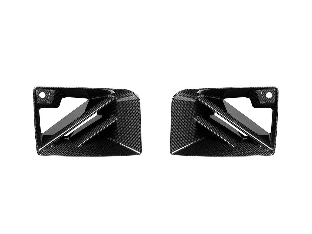 Kies-Motorsports AutoTecknic USA AutoTecknic Dry Carbon Corsa Front Bumper Lower Vent Set - BMW G87 M2 G87 M2
