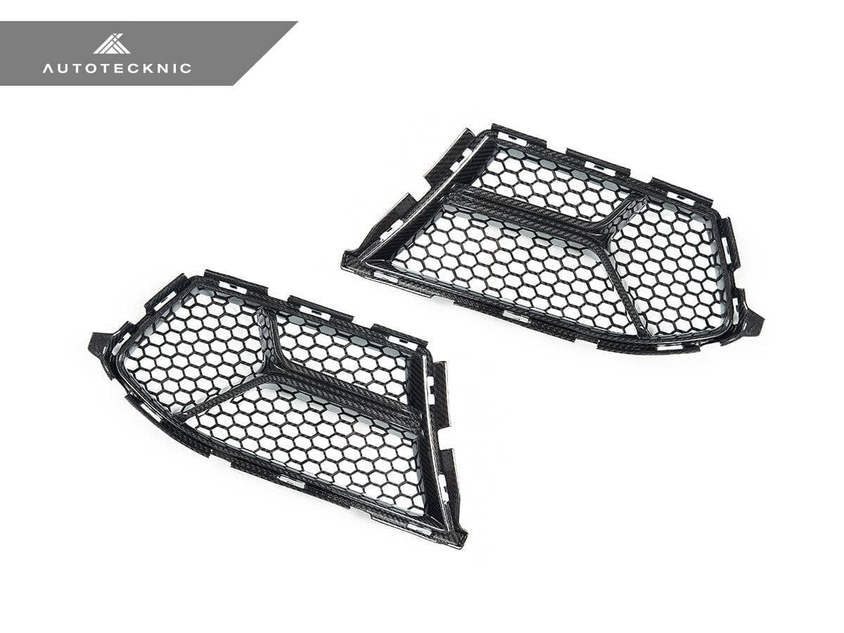 Kies-Motorsports AutoTecknic USA AutoTecknic Dry Carbon Corsa Front Bumper Lower Vent Set - G80 M3 | G82/ G83 M4