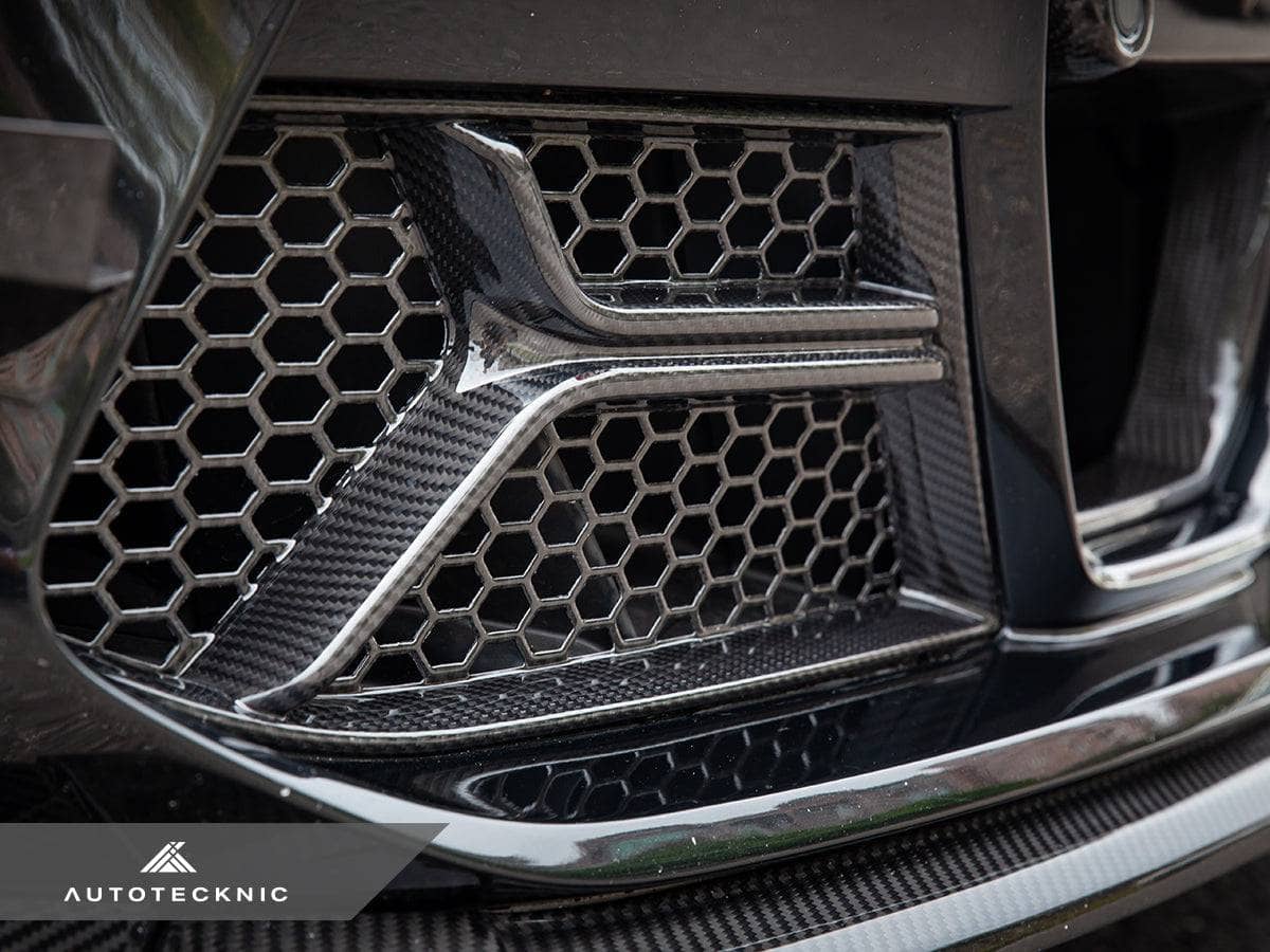 Kies-Motorsports AutoTecknic USA AutoTecknic Dry Carbon Corsa Front Bumper Lower Vent Set - G80 M3 | G82/ G83 M4