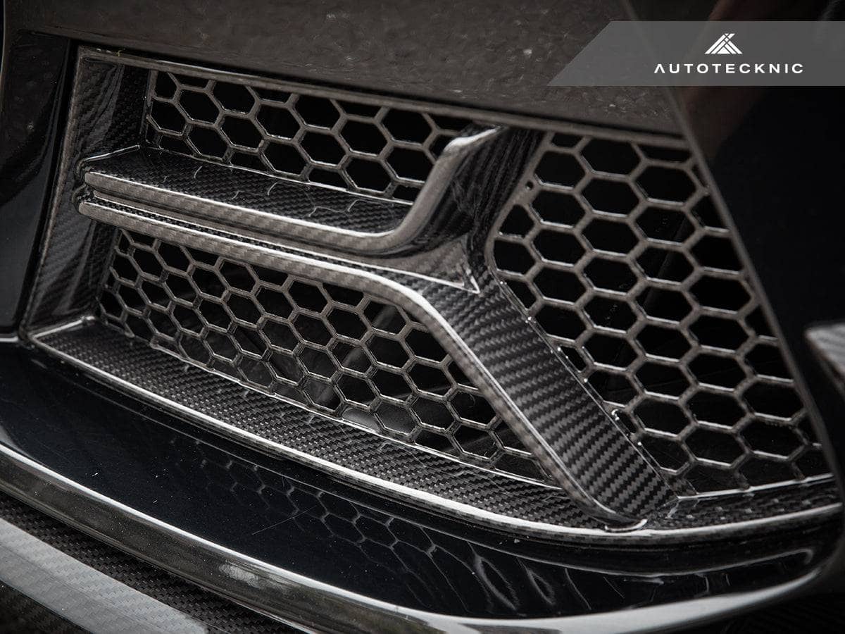 Kies-Motorsports AutoTecknic USA AutoTecknic Dry Carbon Corsa Front Bumper Lower Vent Set - G80 M3 | G82/ G83 M4