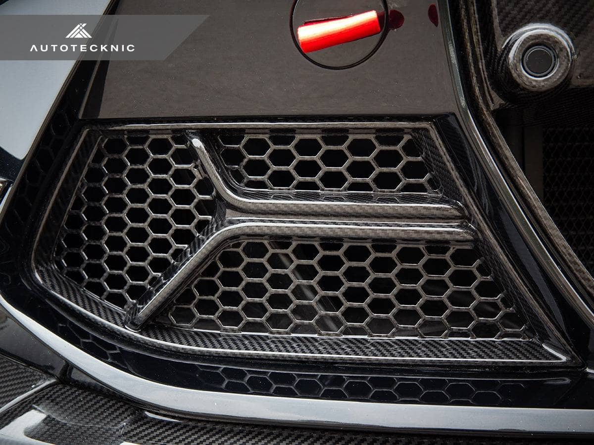 Kies-Motorsports AutoTecknic USA AutoTecknic Dry Carbon Corsa Front Bumper Lower Vent Set - G80 M3 | G82/ G83 M4