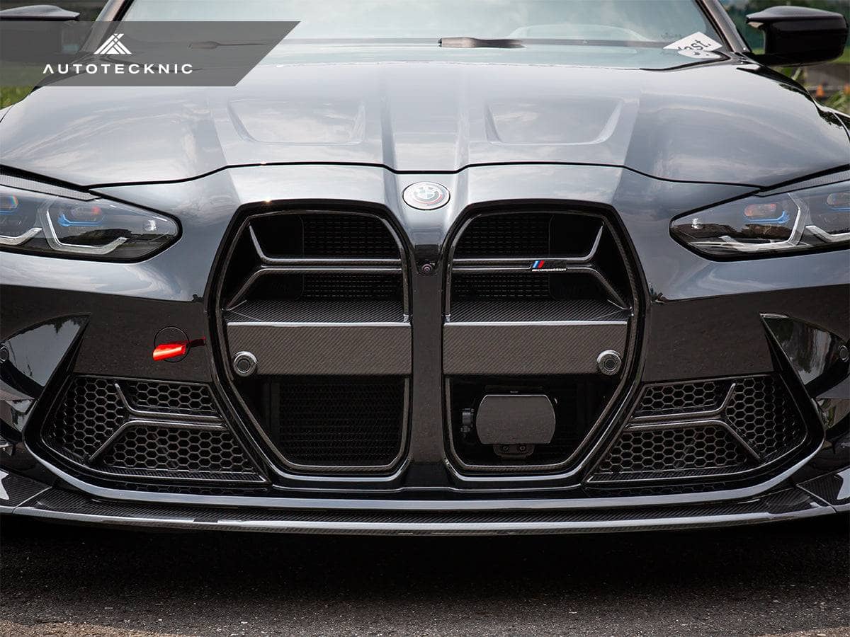 Kies-Motorsports AutoTecknic USA AutoTecknic Dry Carbon Corsa Front Bumper Lower Vent Set - G80 M3 | G82/ G83 M4