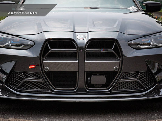 Kies-Motorsports AutoTecknic USA AutoTecknic Dry Carbon Corsa Front Bumper Lower Vent Set - G80 M3 | G82/ G83 M4