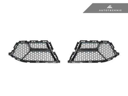 Kies-Motorsports AutoTecknic USA AutoTecknic Dry Carbon Corsa Front Bumper Lower Vent Set - G80 M3 | G82/ G83 M4