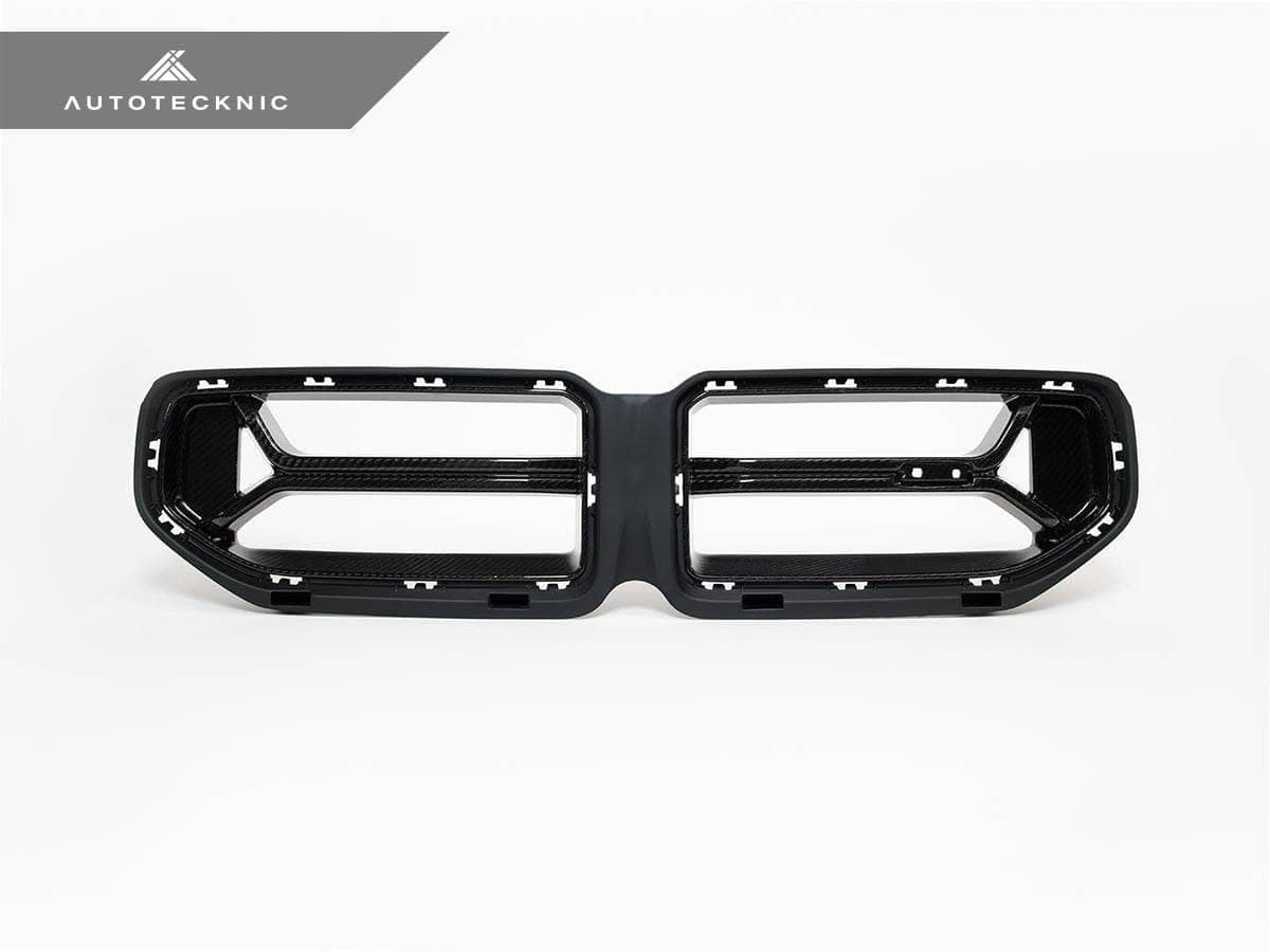 Kies-Motorsports AutoTecknic USA AutoTecknic Dry Carbon Corsa Front Grille - BMW G87 M2 Carbon Fiber - Gloss Finish / No