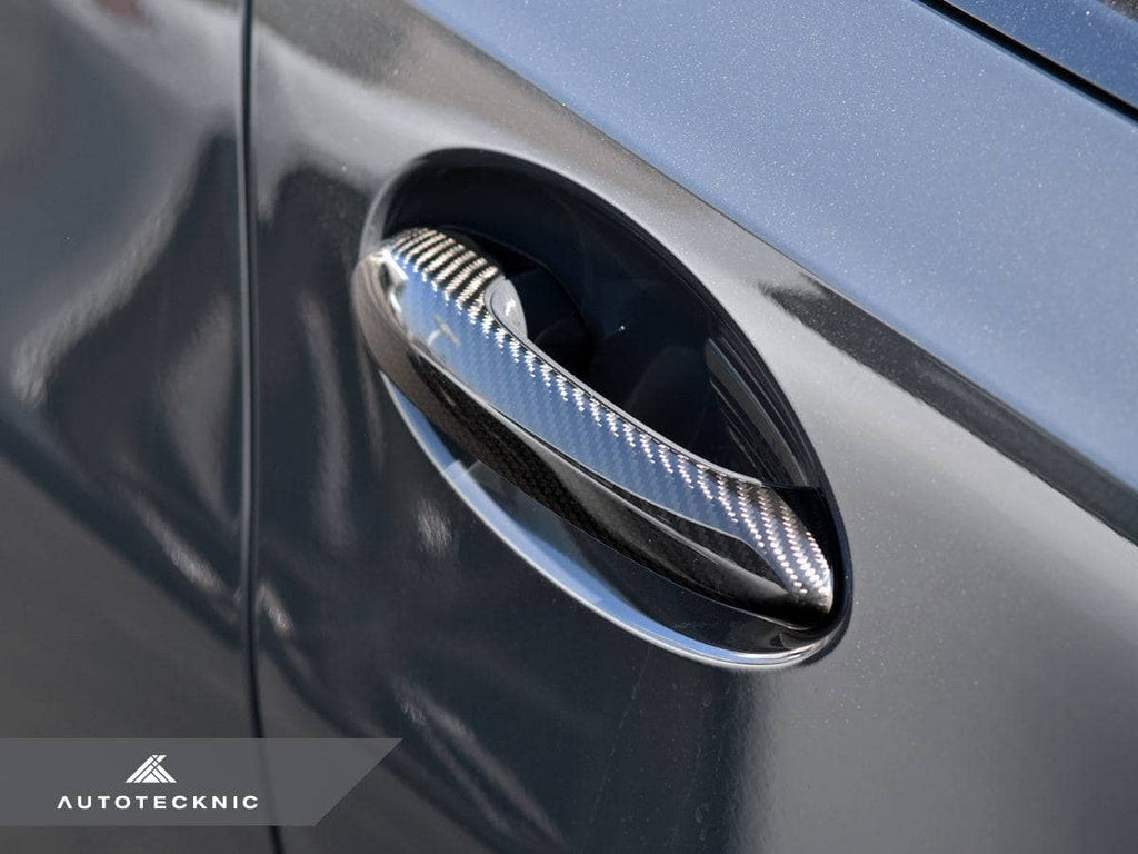 Kies-Motorsports AutoTecknic USA AutoTecknic Dry Carbon Door Handle Trim Set - F40 1-Series | F44 2-Series Gran Coupe