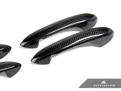 Kies-Motorsports AutoTecknic USA AutoTecknic Dry Carbon Door Handle Trim Set - G22 4-Series G22 4-Series Coupe / Gloss Finish