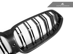 Kies-Motorsports AutoTecknic USA AutoTecknic Dry Carbon Dual-Slats Front Grille - G14/ G15/ G16 8-Series