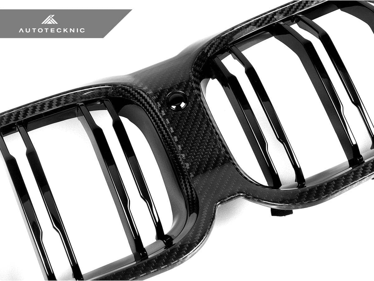 Kies-Motorsports AutoTecknic USA AutoTecknic Dry Carbon Dual-Slats Front Grille - G14/ G15/ G16 8-Series