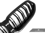 Kies-Motorsports AutoTecknic USA AutoTecknic Dry Carbon Dual-Slats Front Grille - G14/ G15/ G16 8-Series
