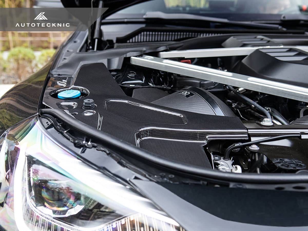Kies-Motorsports AutoTecknic USA AutoTecknic Dry Carbon Engine Bay Trim Set - G87 M2