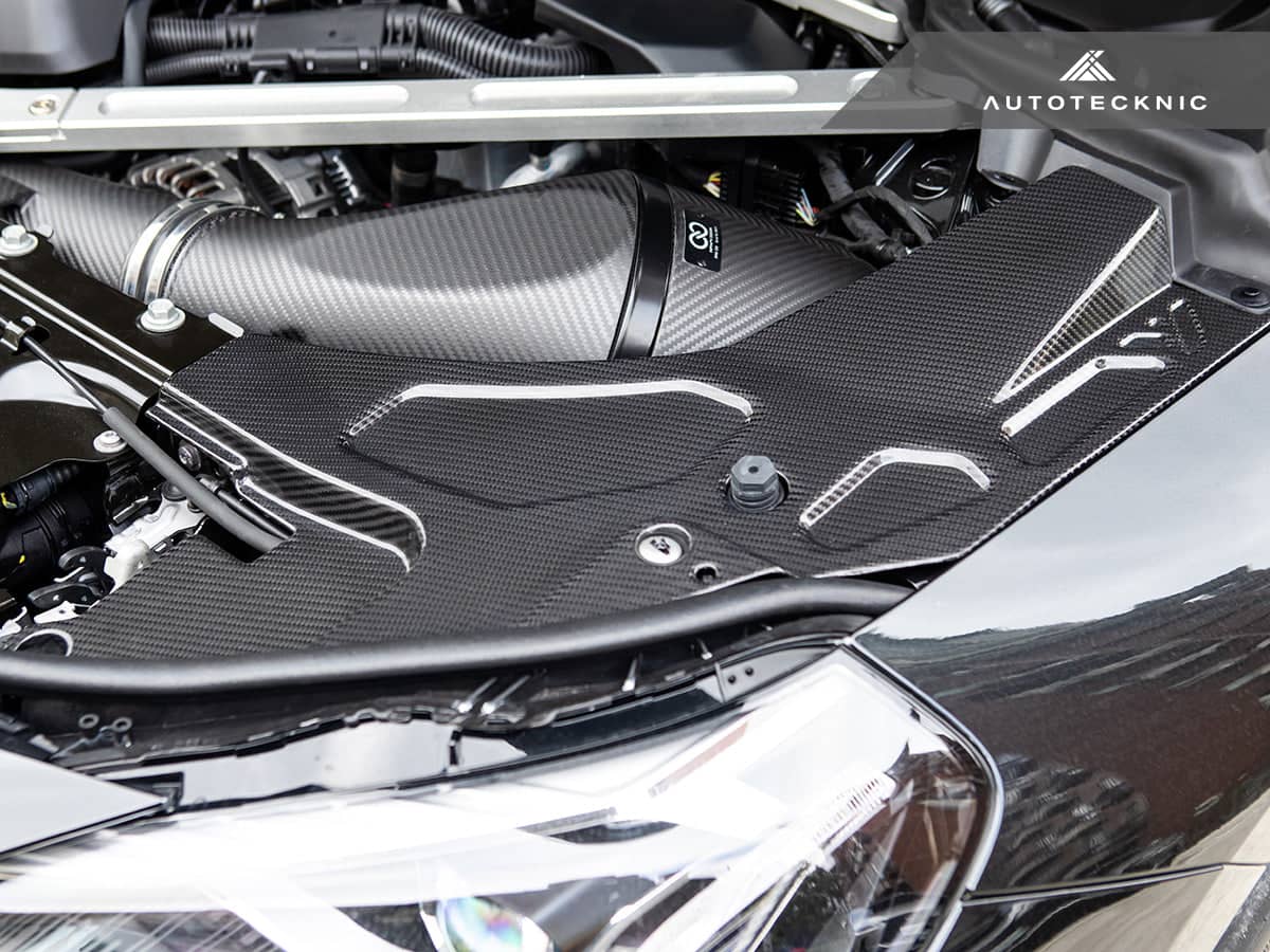 Kies-Motorsports AutoTecknic USA AutoTecknic Dry Carbon Engine Bay Trim Set - G87 M2