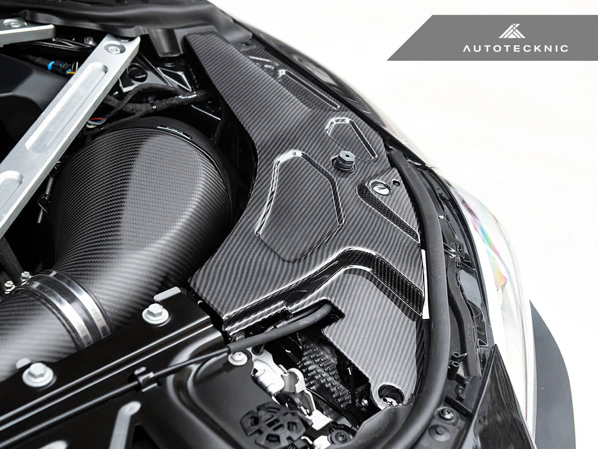 Kies-Motorsports AutoTecknic USA AutoTecknic Dry Carbon Engine Bay Trim Set - G87 M2