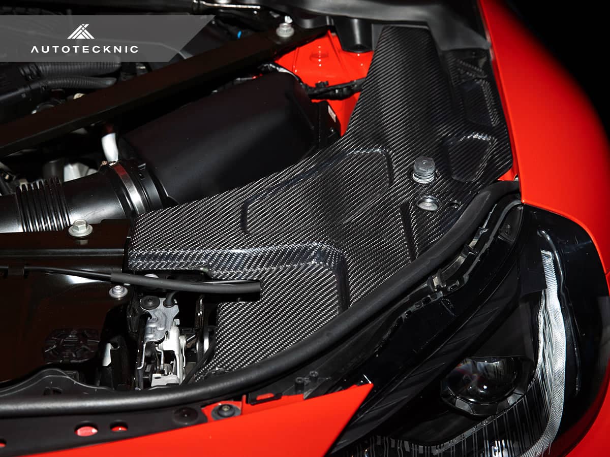 Kies-Motorsports AutoTecknic USA AutoTecknic Dry Carbon Engine Bay Trim Set - G87 M2