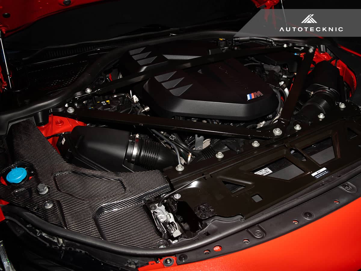 Kies-Motorsports AutoTecknic USA AutoTecknic Dry Carbon Engine Bay Trim Set - G87 M2