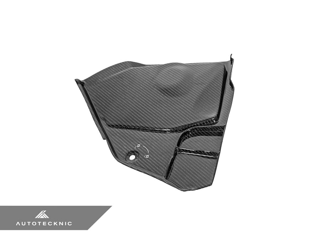 Kies-Motorsports AutoTecknic USA AutoTecknic Dry Carbon Engine Cowl Panel Trim Set - A90 Supra 2020-Up Gloss Finish / A90 Supra 2020-Up / Left Hand Drive