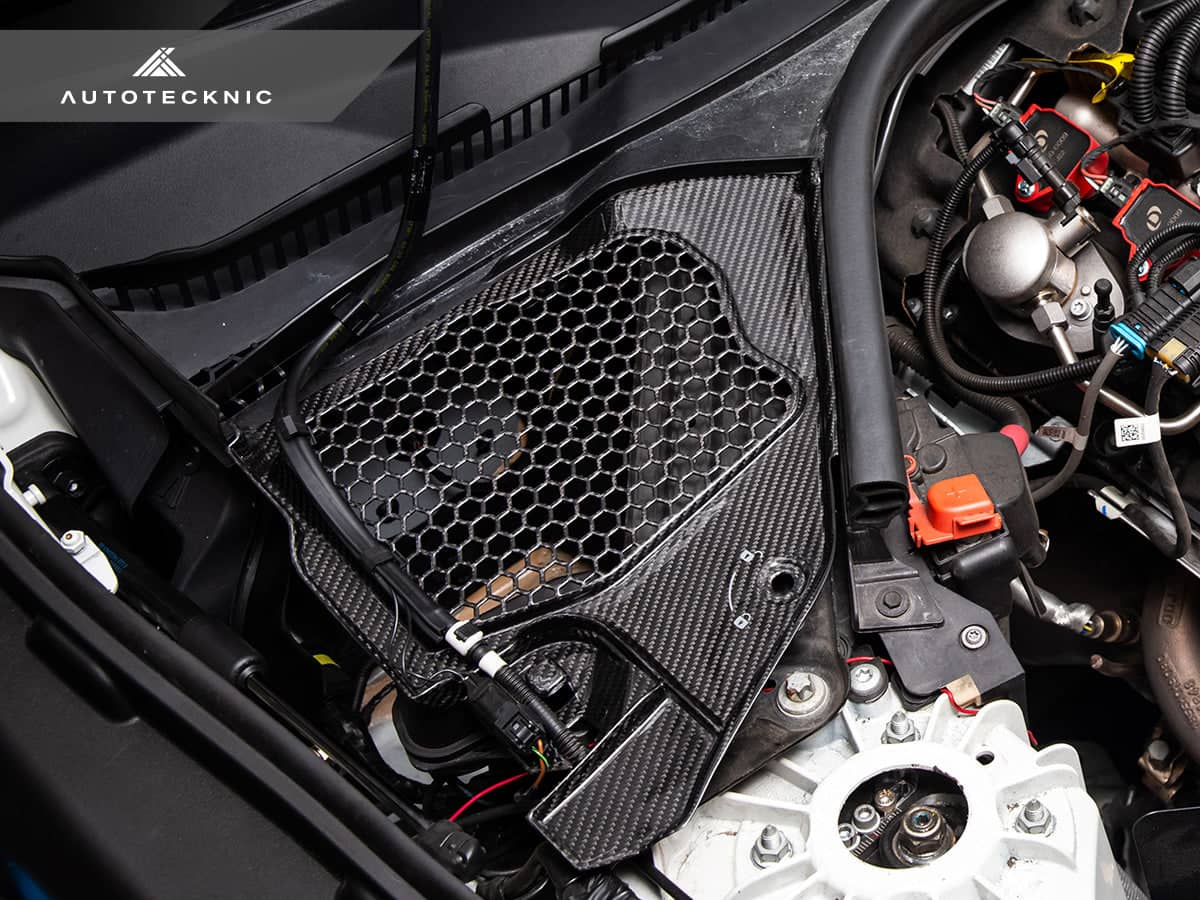 Kies-Motorsports AutoTecknic USA AutoTecknic Dry Carbon Engine Cowl Panel Trim Set - A90 Supra 2020-Up Gloss Finish / A90 Supra 2020-Up / Left Hand Drive