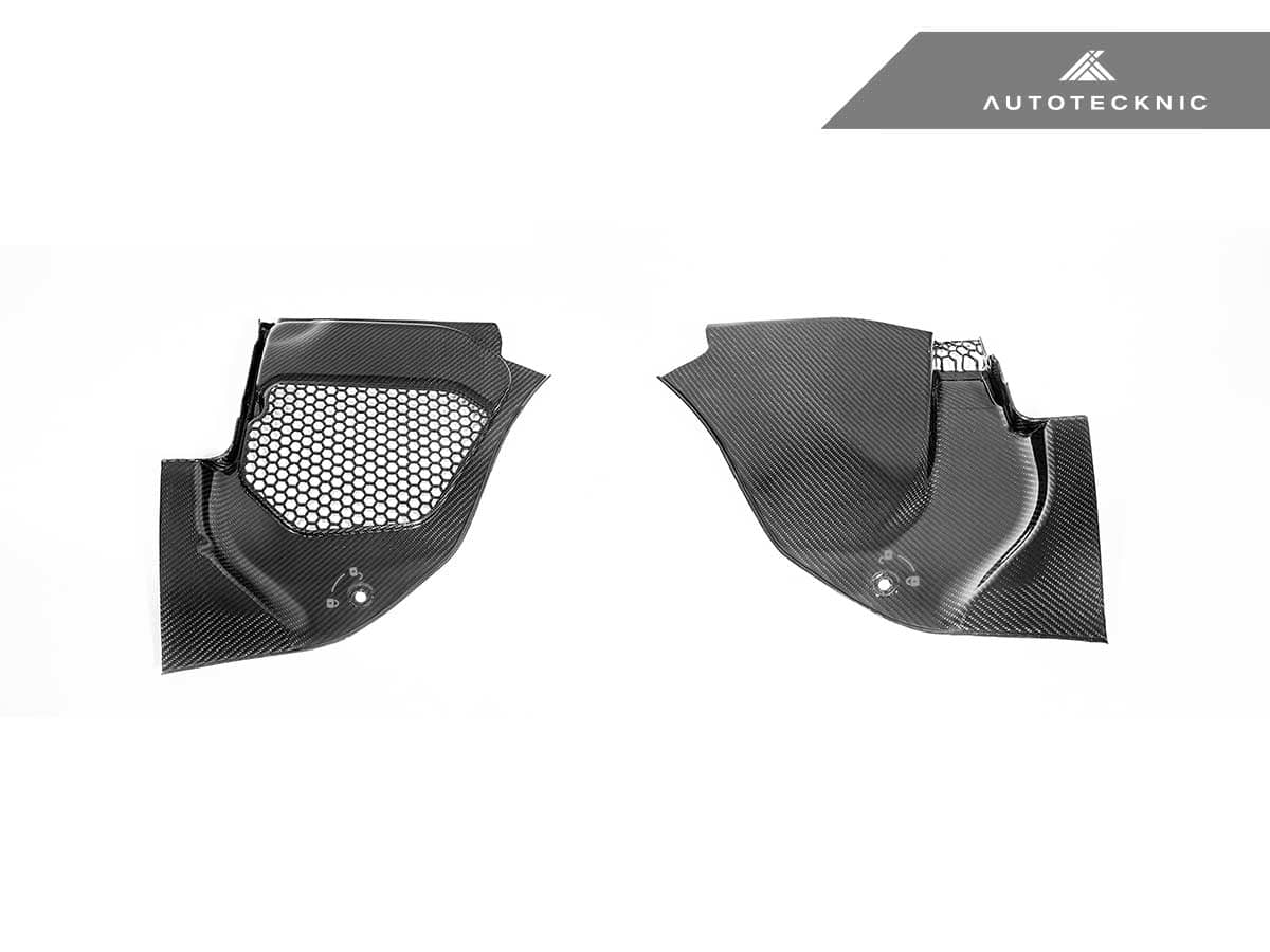 Kies-Motorsports AutoTecknic USA AutoTecknic Dry Carbon Engine Cowl Panel Trim Set - F90 M5