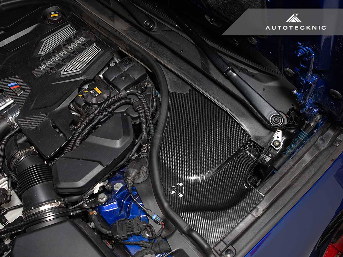Kies-Motorsports AutoTecknic USA AutoTecknic Dry Carbon Engine Cowl Panel Trim Set - F90 M5
