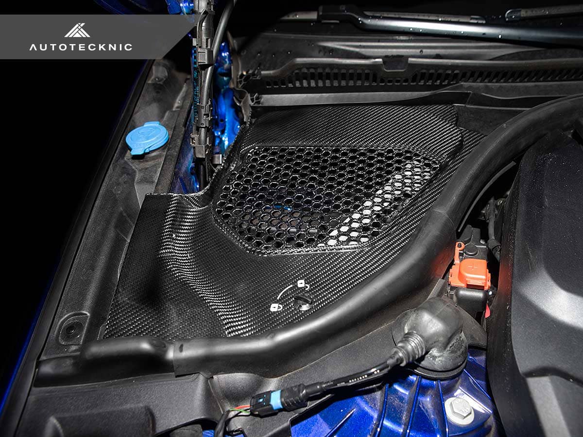 Kies-Motorsports AutoTecknic USA AutoTecknic Dry Carbon Engine Cowl Panel Trim Set - F90 M5