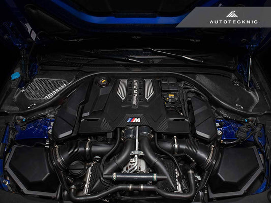 Kies-Motorsports AutoTecknic USA AutoTecknic Dry Carbon Engine Cowl Panel Trim Set - F90 M5