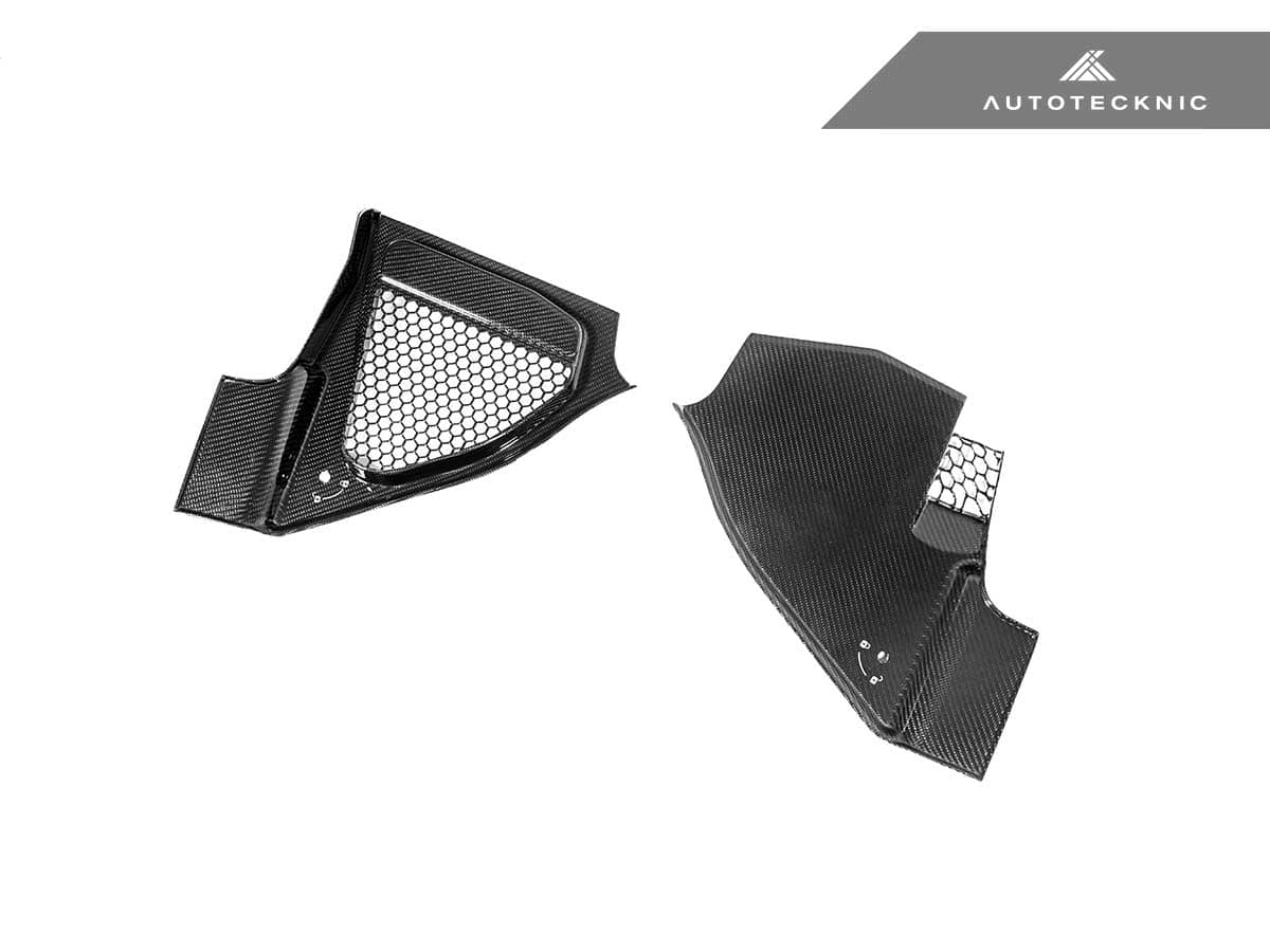 Kies-Motorsports AutoTecknic USA AutoTecknic Dry Carbon Engine Cowl Panel Trim Set - F97 X3M | F98 X4M