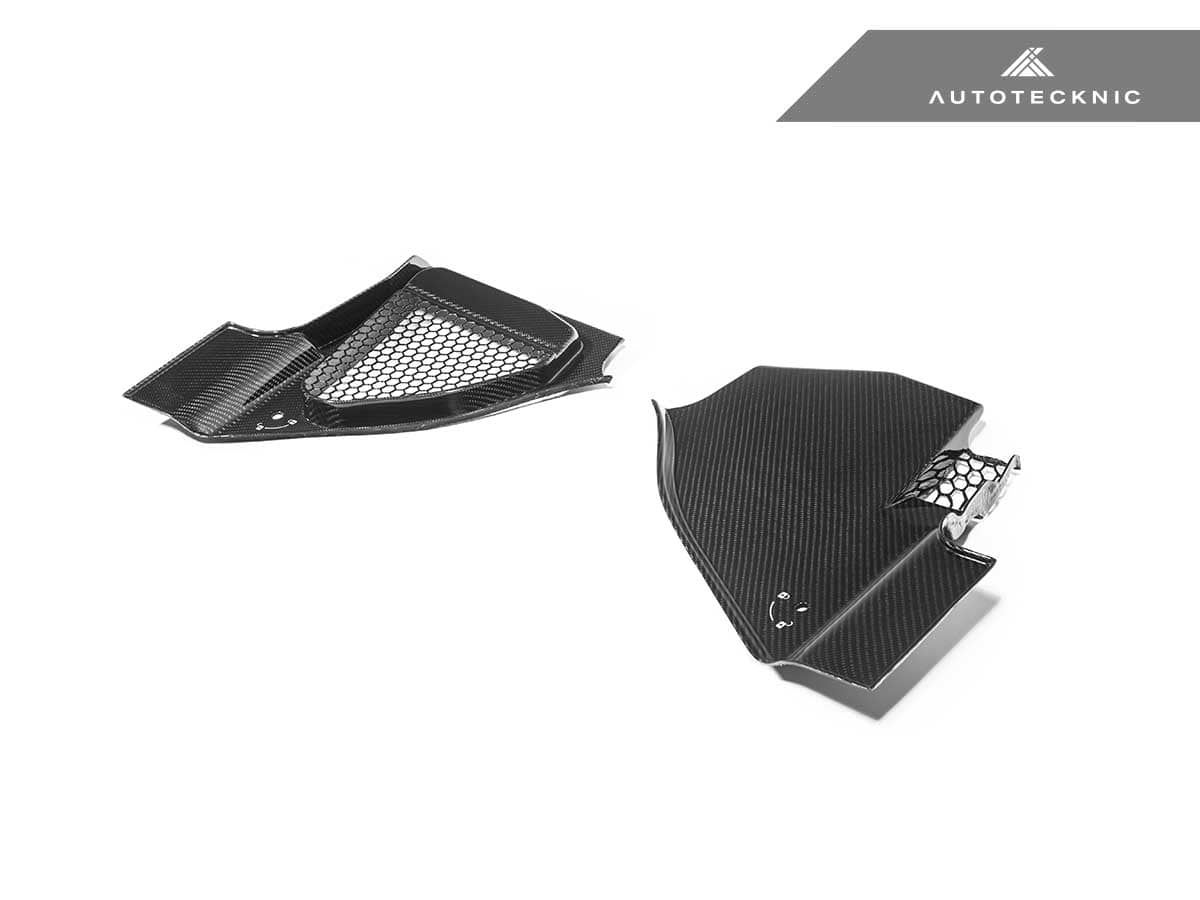 Kies-Motorsports AutoTecknic USA AutoTecknic Dry Carbon Engine Cowl Panel Trim Set - F97 X3M | F98 X4M