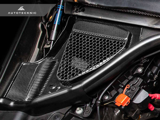 Kies-Motorsports AutoTecknic USA AutoTecknic Dry Carbon Engine Cowl Panel Trim Set - F97 X3M | F98 X4M