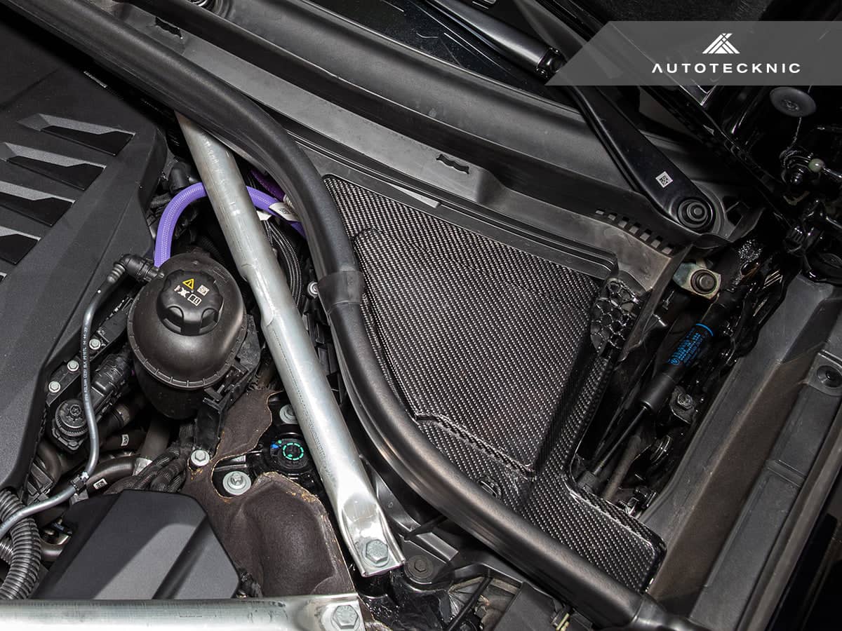 Kies-Motorsports AutoTecknic USA AutoTecknic Dry Carbon Engine Cowl Panel Trim Set - G05 X5 | G06 X6 | G07 X7