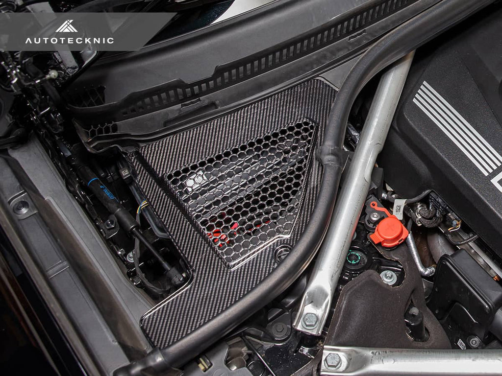 Kies-Motorsports AutoTecknic USA AutoTecknic Dry Carbon Engine Cowl Panel Trim Set - G05 X5 | G06 X6 | G07 X7