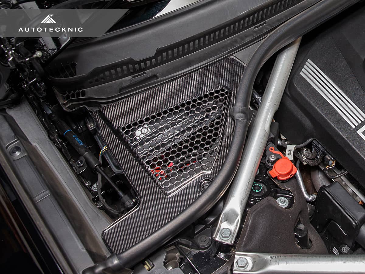 Kies-Motorsports AutoTecknic USA AutoTecknic Dry Carbon Engine Cowl Panel Trim Set - G05 X5 | G06 X6 | G07 X7