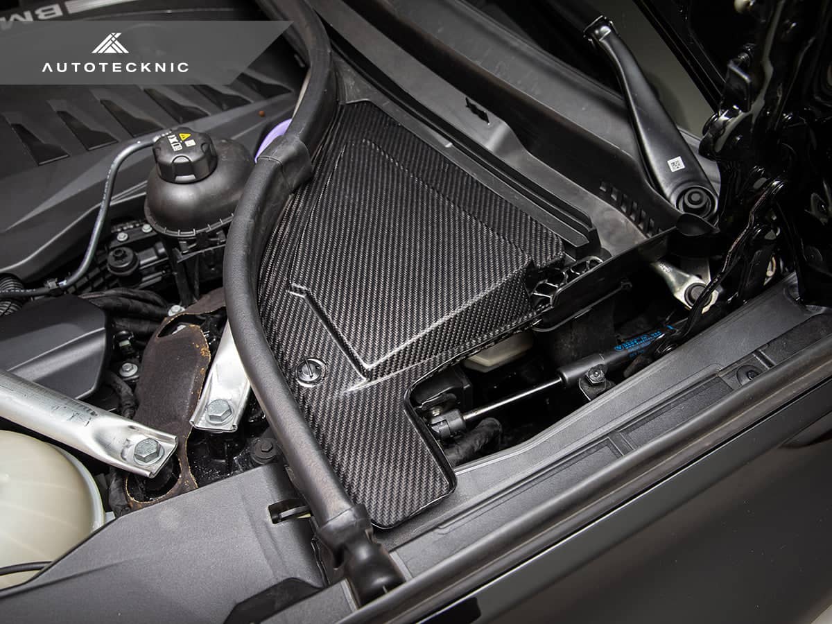 Kies-Motorsports AutoTecknic USA AutoTecknic Dry Carbon Engine Cowl Panel Trim Set - G05 X5 | G06 X6 | G07 X7