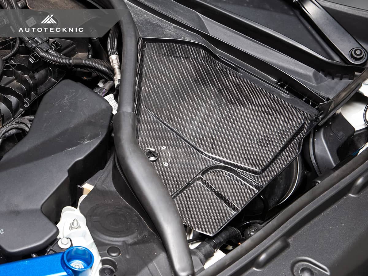 Kies-Motorsports AutoTecknic USA AutoTecknic Dry Carbon Engine Cowl Panel Trim Set - G29 Z4 Gloss Finish / G29 Z4 / Left Hand Drive