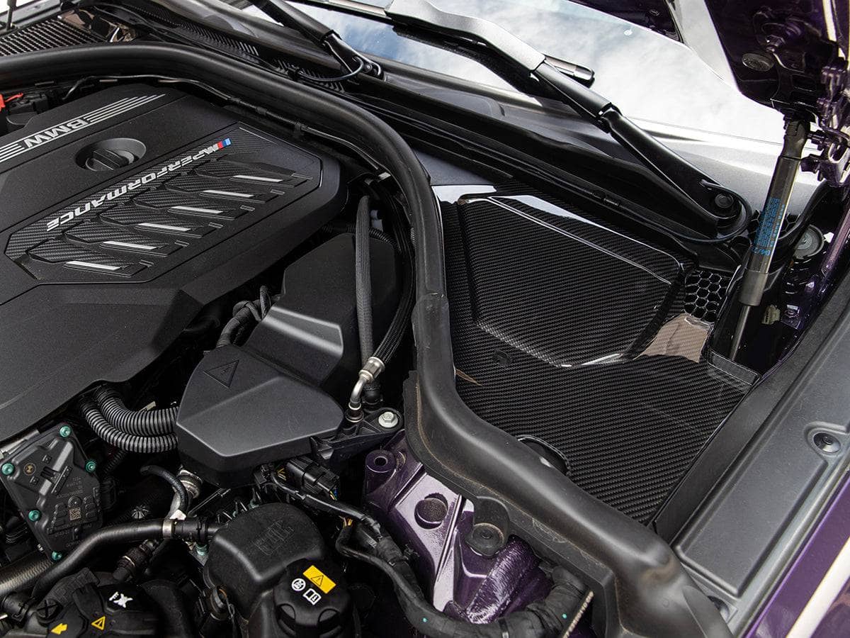 Kies-Motorsports AutoTecknic USA AutoTecknic Dry Carbon Engine Cowl Panel Trim Set - G42 M240I | G20 M340I