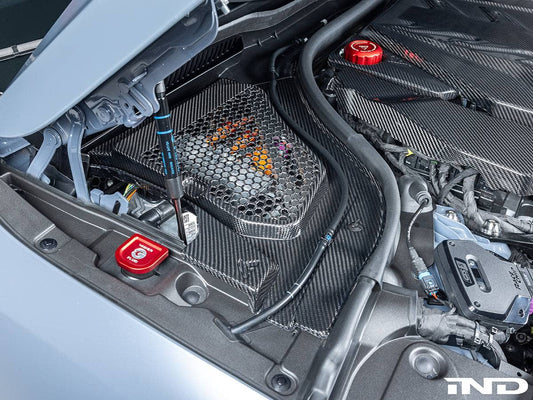 Kies-Motorsports AutoTecknic USA AutoTecknic Dry Carbon Engine Cowl Panel Trim Set - G90/ G99 M5