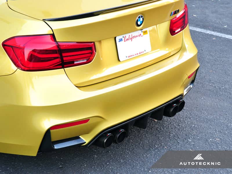 Kies-Motorsports AutoTecknic USA AutoTecknic Dry Carbon Extended-Fin Competition Rear Diffuser - F80 M3 | F82/ F83 M4 Main image