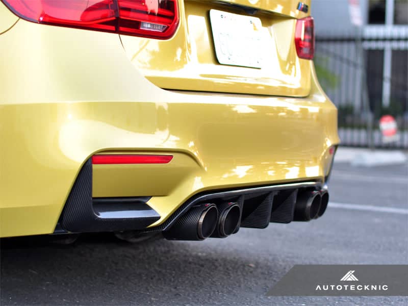 Kies-Motorsports AutoTecknic USA AutoTecknic Dry Carbon Extended-Fin Competition Rear Diffuser - F80 M3 | F82/ F83 M4 F80 M3